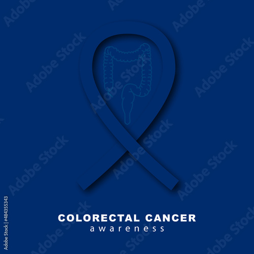National Colorectal Cancer Month, Colorectal Cancer Awareness. Vector illustration. Treatment and prevention. Digestive system. Medicine and health concept