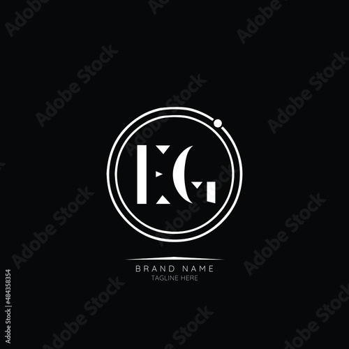 Modern Luxury EG Letter Business Logo Design Alphabet Icon Vector Symbol. Creative minimal letter logo template.