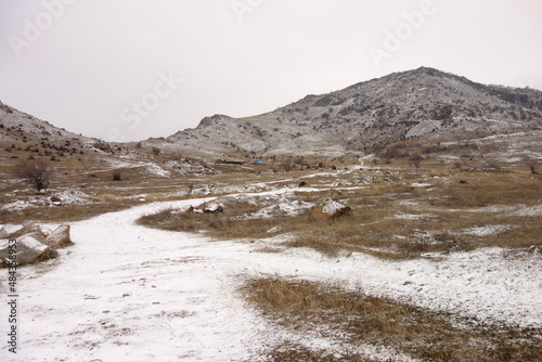 macin mountains in romania  tulcea  oldest mountains in europe