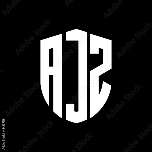 AJZ letter logo design. AJZ modern letter logo with black background. AJZ creative  letter logo. simple and modern letter logo. vector logo modern alphabet font overlap style. Initial letters AJZ   photo