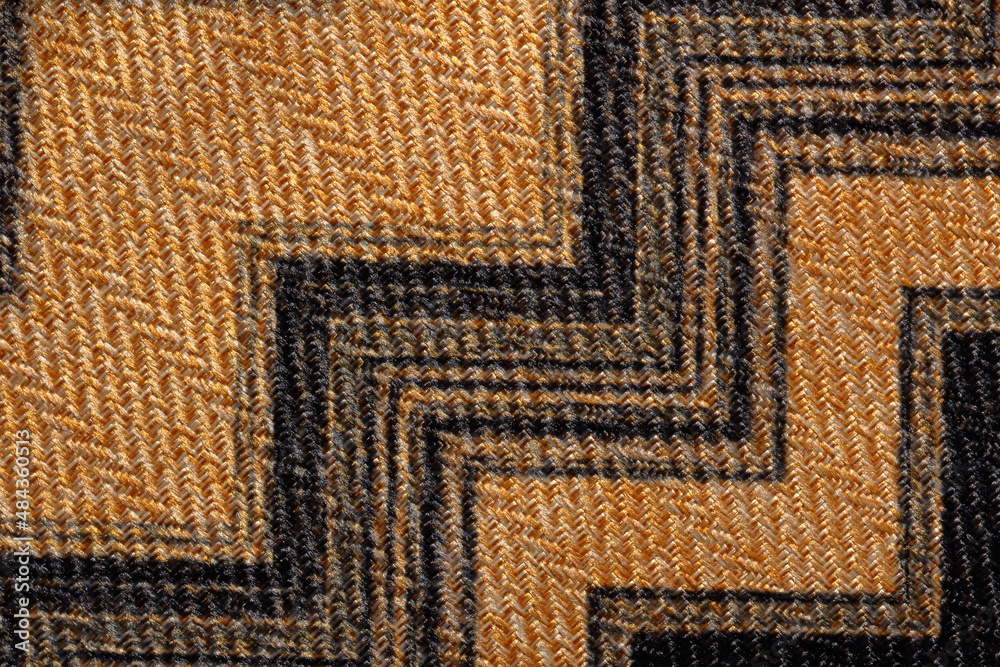 texture of jacquard fabric with geometric pattern texture of jacquard fabric with geometric pattern