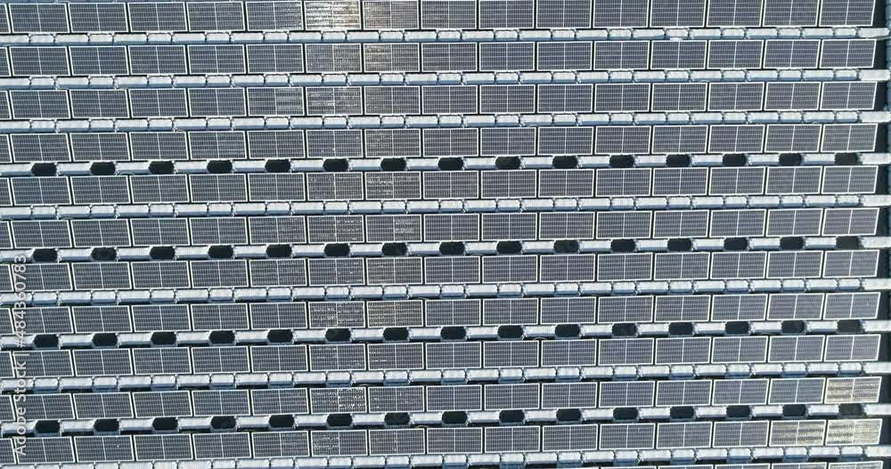 Aerial view of solar panels in Orvim Eliyon Reservoir, Golan Heights, Israel. Aerial view of solar panels in Orvim Eliyon Reservoir, Golan Heights, Israel.