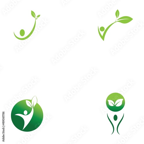 Human Healthy Life Logo template vector icon