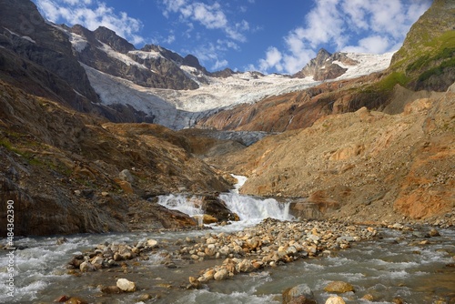 Caucasus,glacier melting