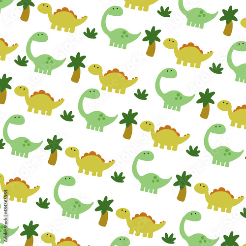 Cute dinosaurs pattern