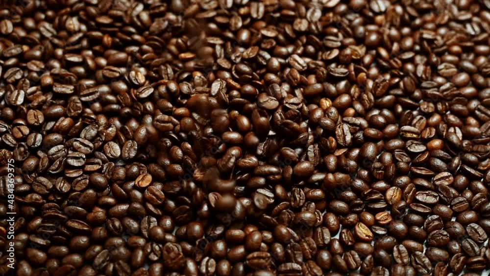Mixture of different kinds of coffee beans. Coffee Background Mixture of different kinds of coffee beans. Coffee Background