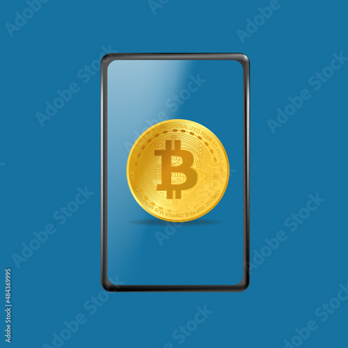 Bitcoin currency. Blockchain technology, bitcoin currencies, cryptocurrency, finance, digital currency mining, cryptocoin wallet