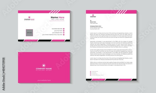 Creative Business card and  Letterhead template