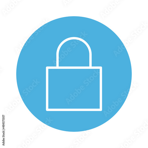 Lock Vector icon which is suitable for commercial work and easily modify or edit it

