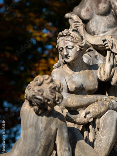 Old fountain on Place Stanislas in Nancy