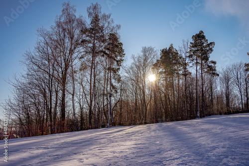 Słoneczny zimowy dzień photo