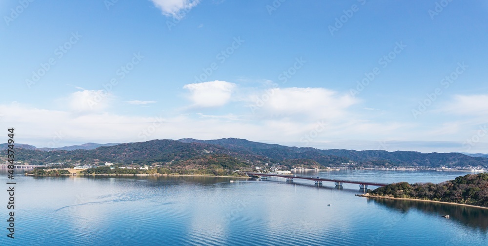 舘山寺からの眺め　浜名湖と浜名湖橋