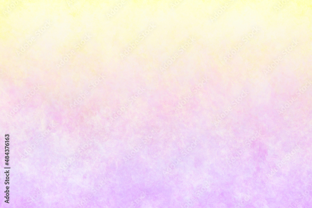 白地にごく淡いピンクと黄色のシンプルなグランジ