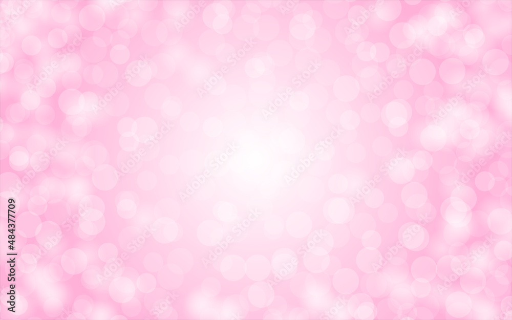 Bokeh pink background.Vector illustration. 