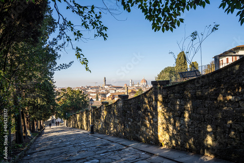 the scalea del Monte alle Croci in Florence, Italy photo