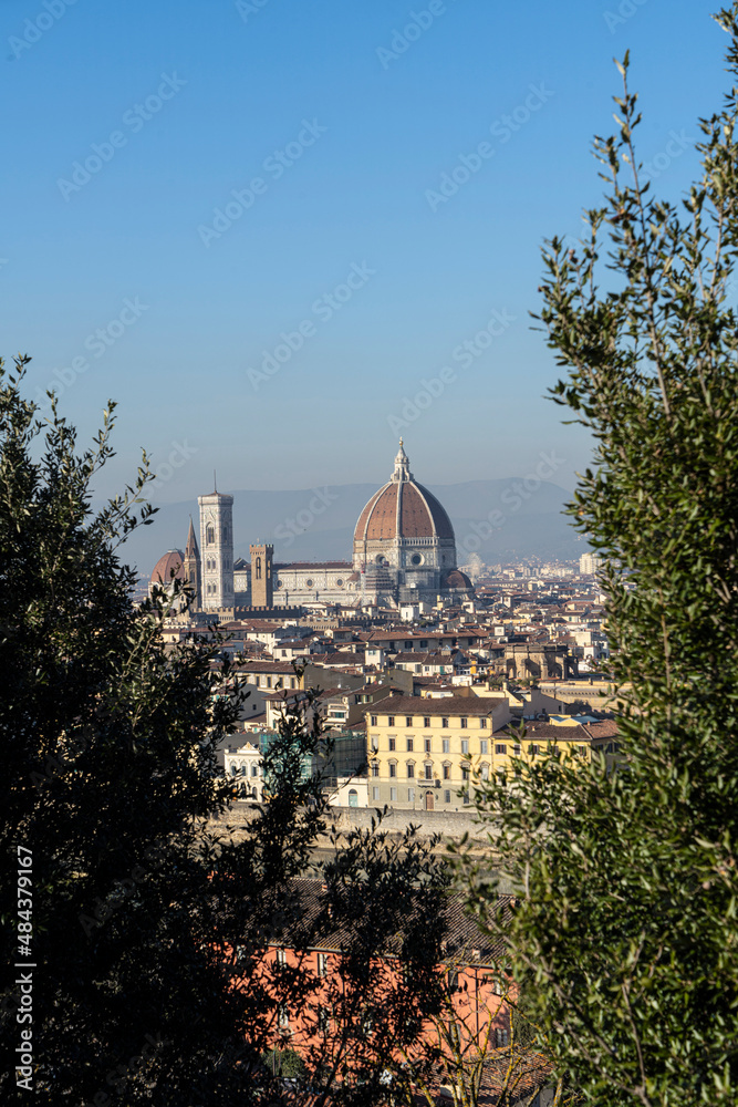 Fototapeta premium Panoramic view of Florence, Ital,y