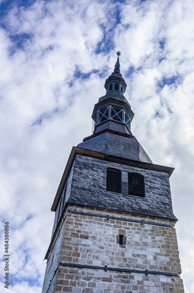 The Leaning Tower Of Bad Frankenhausen, Thuringia, Germany The Leaning Tower Of Bad Frankenhausen, Thuringia, Germany