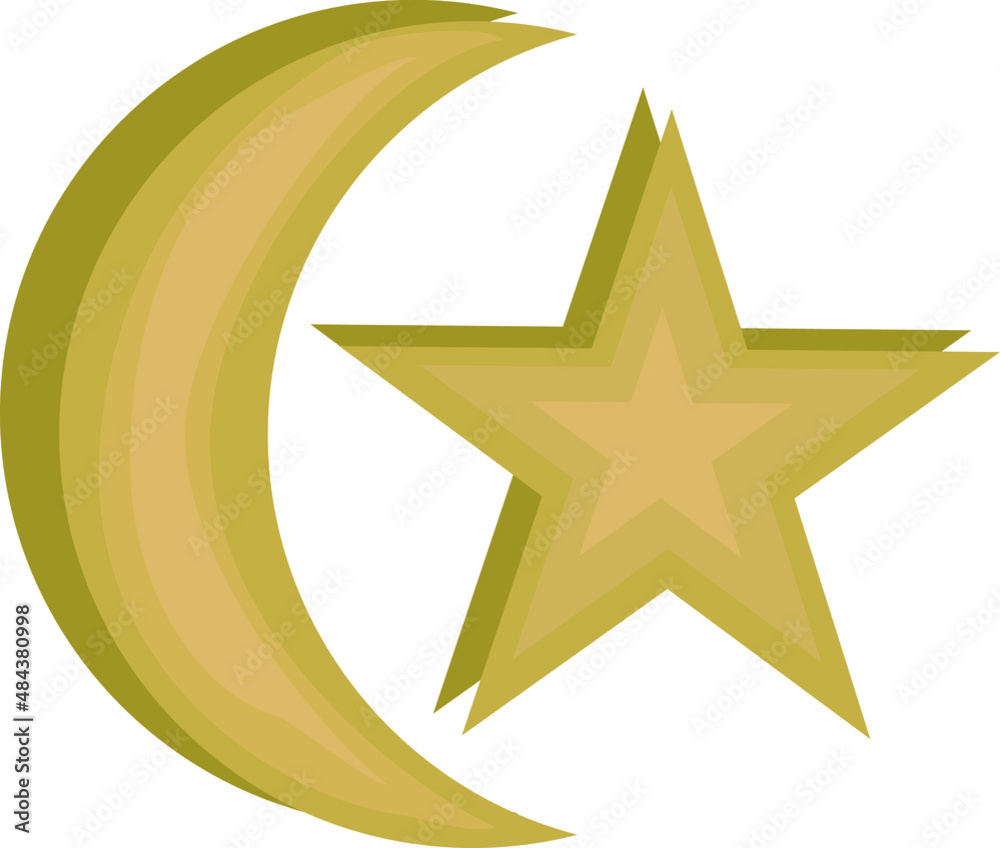 Brown star moon logo For book covers Brown star moon logo For book covers
