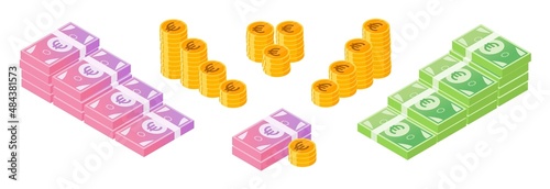 Euro Money and Coin Bundle Set