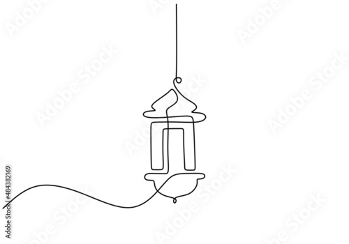 One continuous single line ...