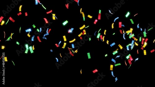 isolated confetti background