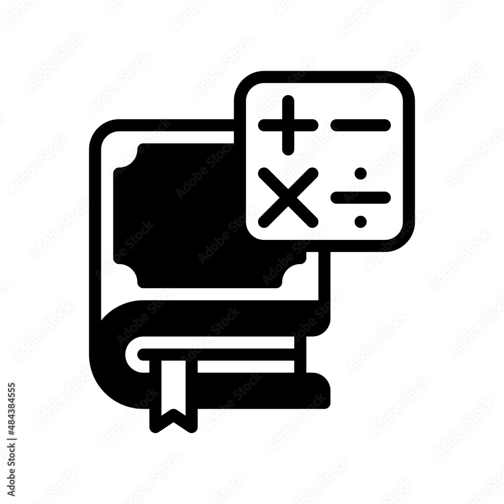 math solid style icon. vector illustration for graphic design, website, app math solid style icon. vector illustration for graphic design, website, app
