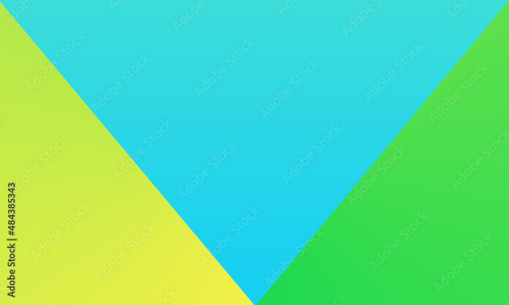 yellow, green and blue gradient triangle stack background