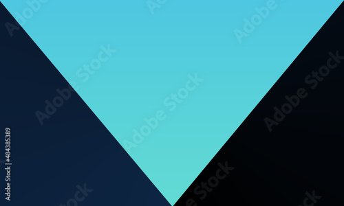 blue and black gradation triangle stack background © Faried