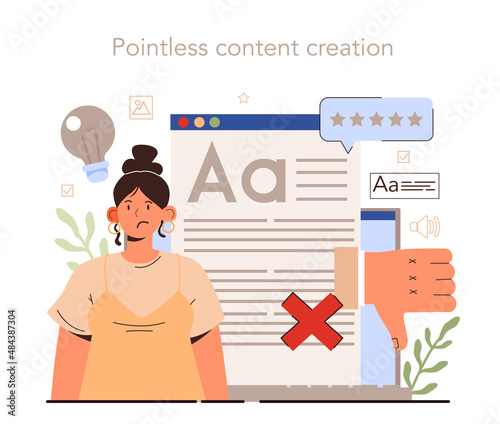 Pointless content creation. Content manager guidance. Content creation