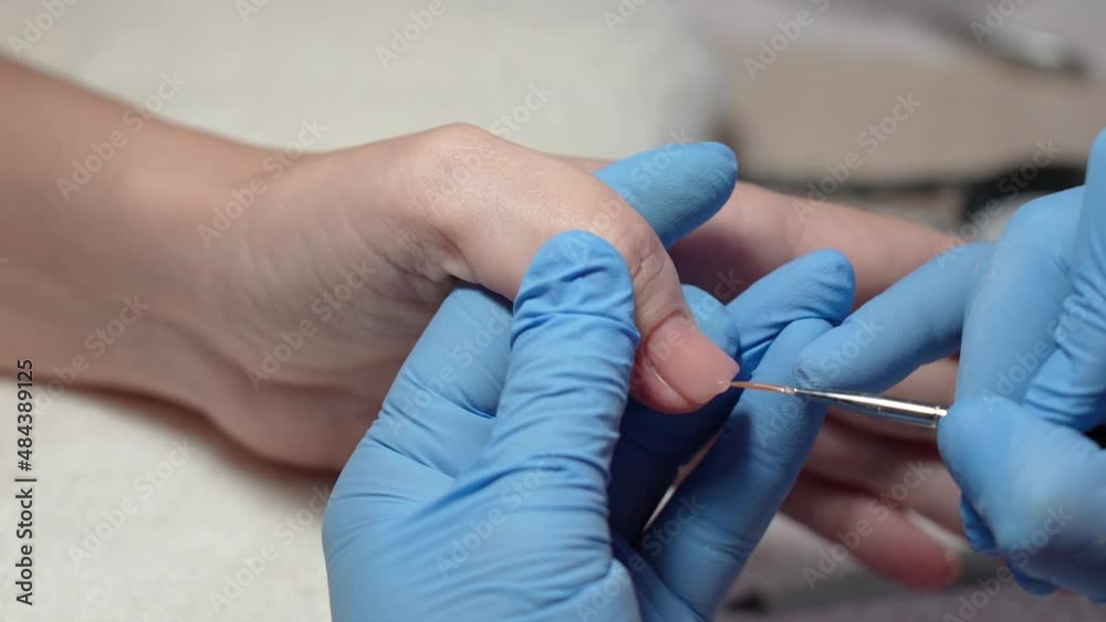 Procedure of strengthening and correction of natural nails with modern ...