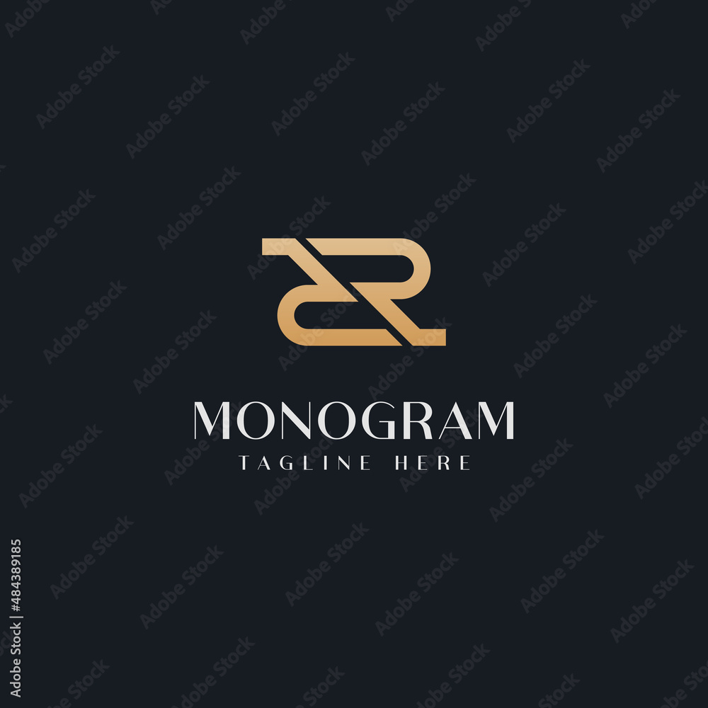 Initial R Monogram Logo Template. Initial Based Letter Icon Logo Initial R Monogram Logo Template. Initial Based Letter Icon Logo