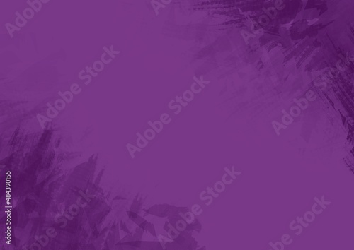 Abstract art background dark purple and violet colors. Watercolor painting with soft lavender gradient.