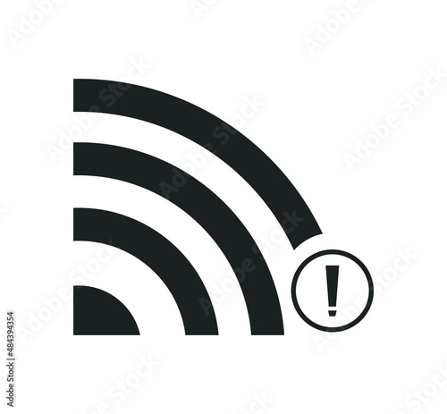 no wi-fi connection icon, no Wireless network sign symbol