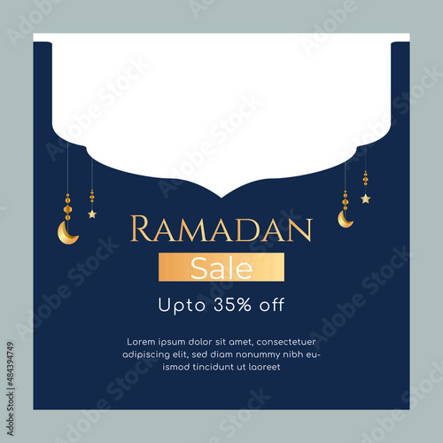Ramadan Sale social Media Post design template. saved in eps 10