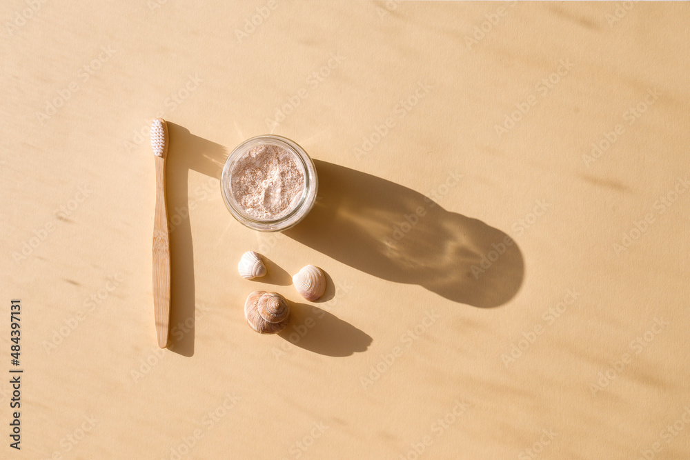Natural care products. Mineral and marine additives for cleaning teeth ...