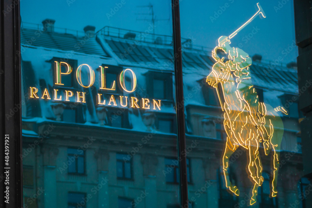 polo ralph lauren brand logo sign horse shopping sale Stock Photo | Adobe  Stock