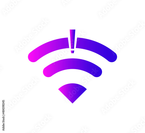 no wi-fi connection icon, no Wireless network sign symbol