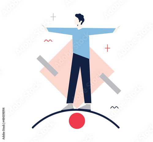 Balance concept. Idea of stability and calmness. Abstract, business