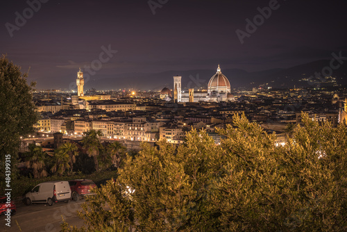 View of florence by night at high quality.