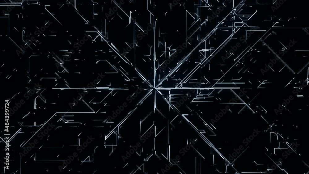 infinite movement of lines on a dark background. abstract background on the theme of technology infinite movement of lines on a dark background. abstract background on the theme of technology