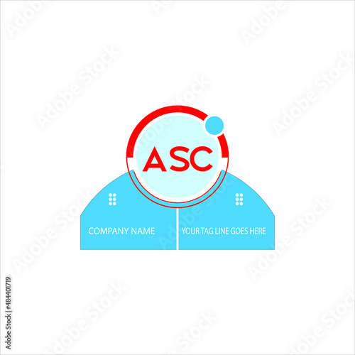ASC letter logo creative design. ASC unique design