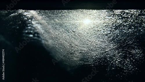 Water bubbles and lens flare