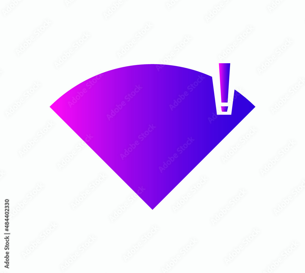 no wi-fi icon vector, no internet signal icon