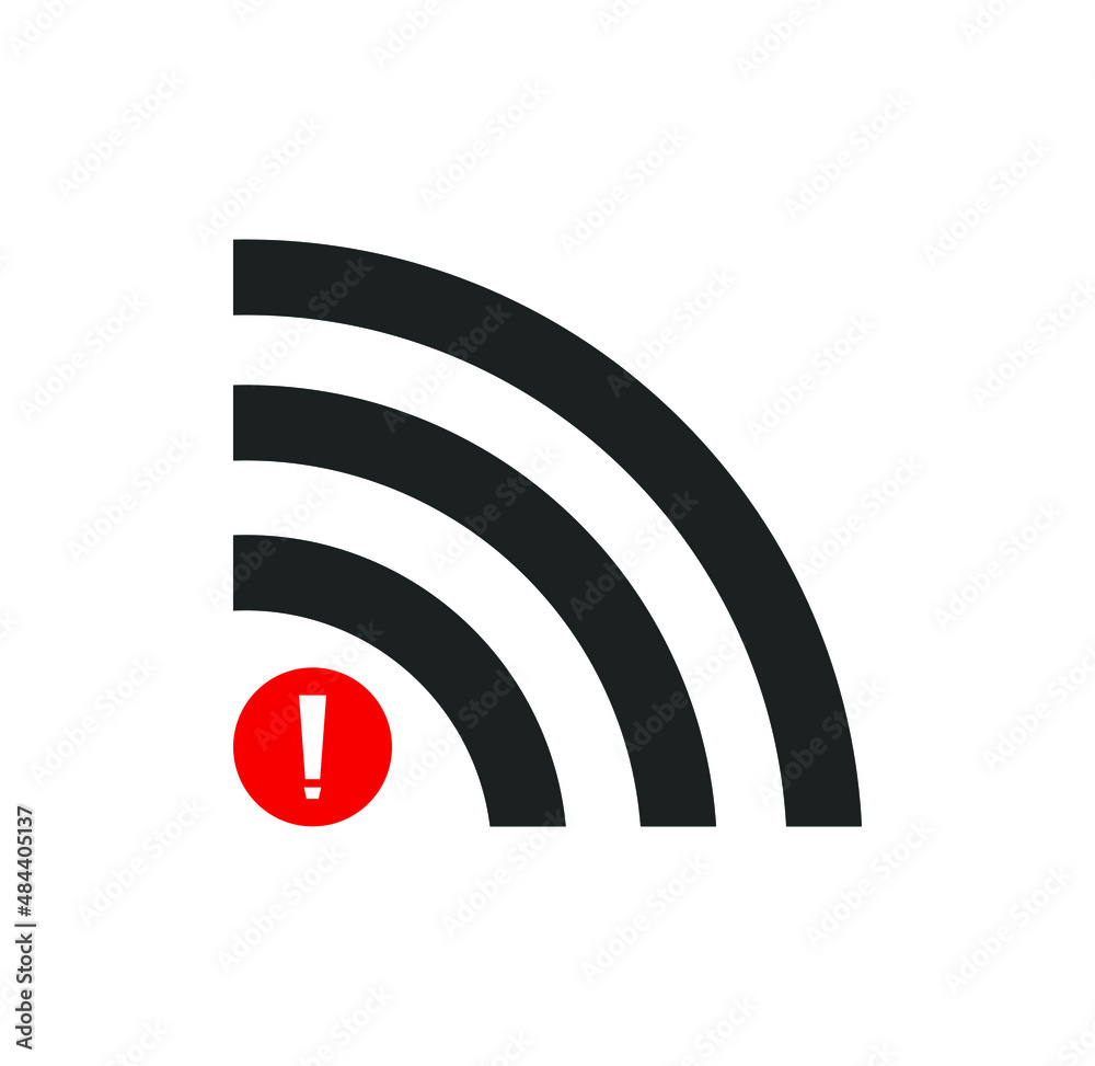No wireless connections. no wifi sign icon vector
No wireless connections. no wifi sign icon vector