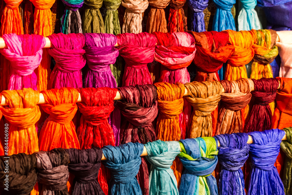 Fototapeta premium Colourful Silk Scarves
