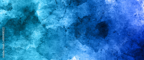 Dark slate background toned classic blue color, old textured background, blue surface water background, blue cement wall with dark texture and banner background.