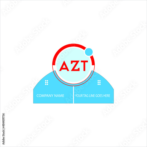 AZT letter logo creative design. AZT unique design photo
