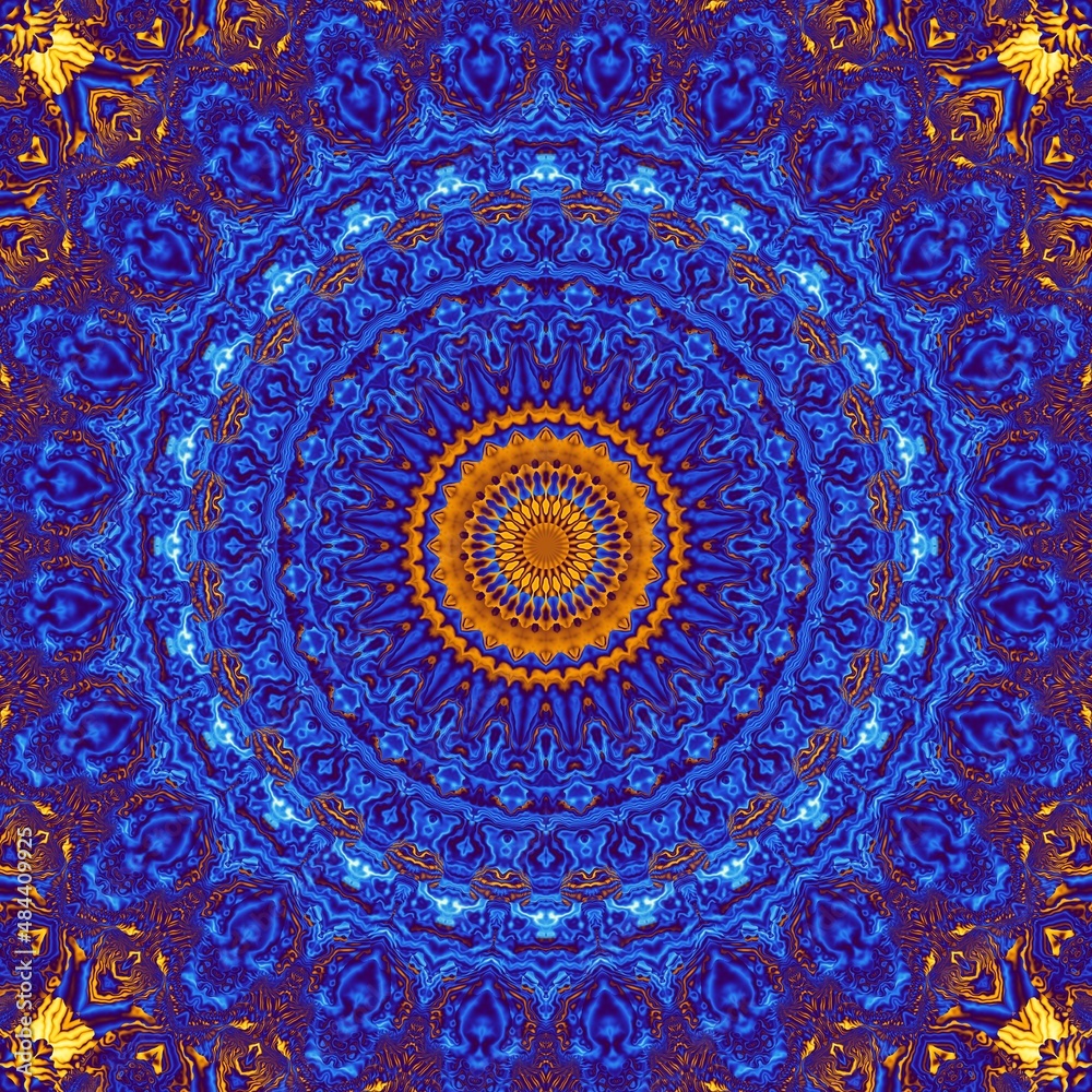 Abstract fractal pattern. Abstract symmetric pattern