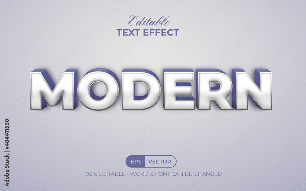 Modern text effect very peri style theme. Editable text effect.