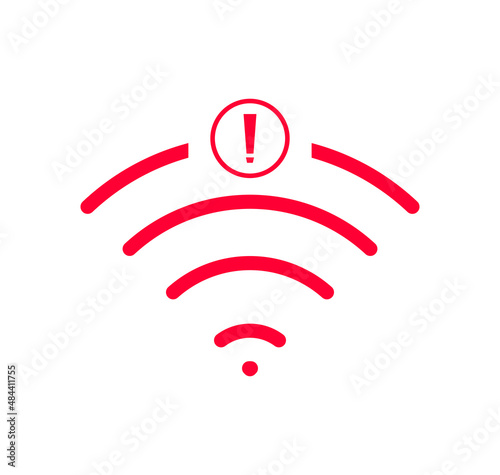 no Wireless network sign symbol icon orange color